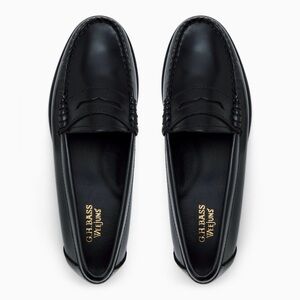 GH Bass Black Loafers